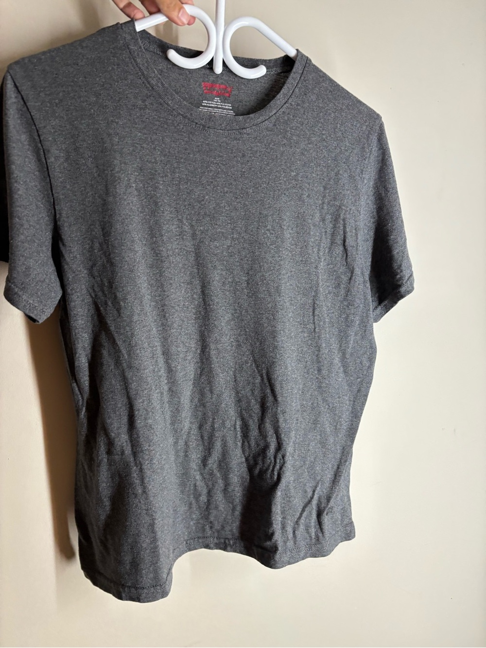 Levi's Men's Crew Neck Short Sleeve T-Shirt - Charcoal